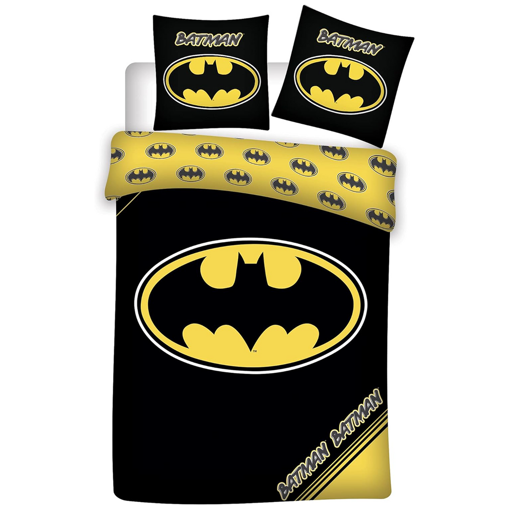 Batman Dark Knight Logo Bettwäsche 135 x 200 cm 100% Baumwolle