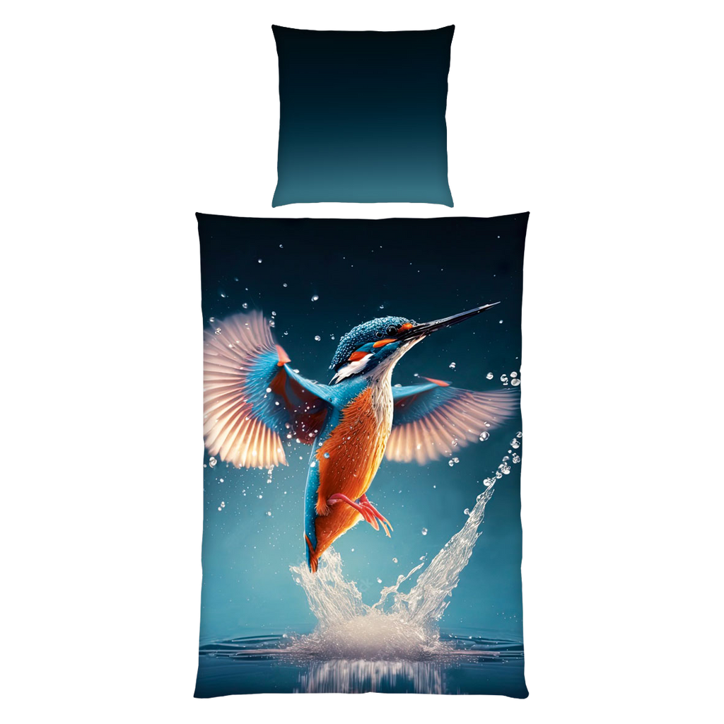 Herding Eisvogel Bettwäsche Young Collection 135x200 cm 100% Baumwolle
