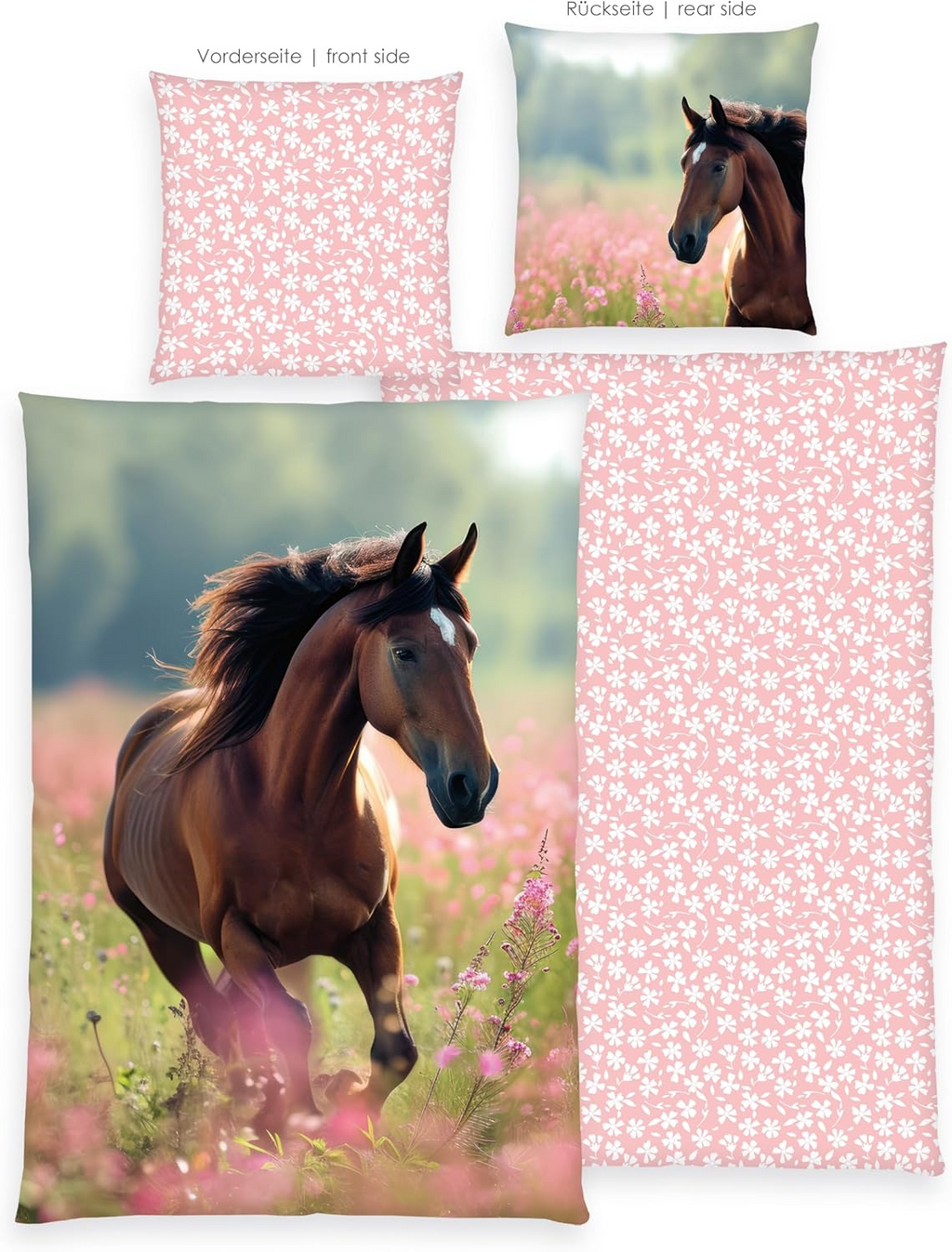 Herding Pferde Bettwäsche Young Collection 135x200 cm 100% Baumwolle