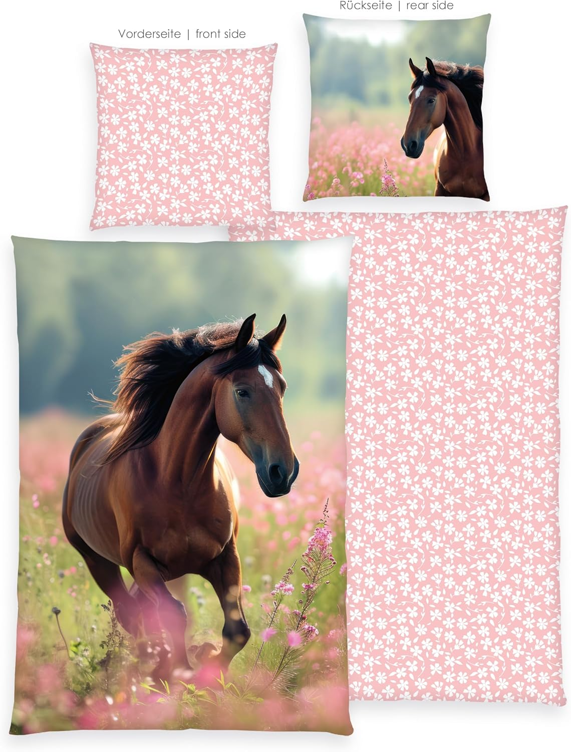 Herding Pferde Bettwäsche Young Collection 135x200 cm 100% Baumwolle