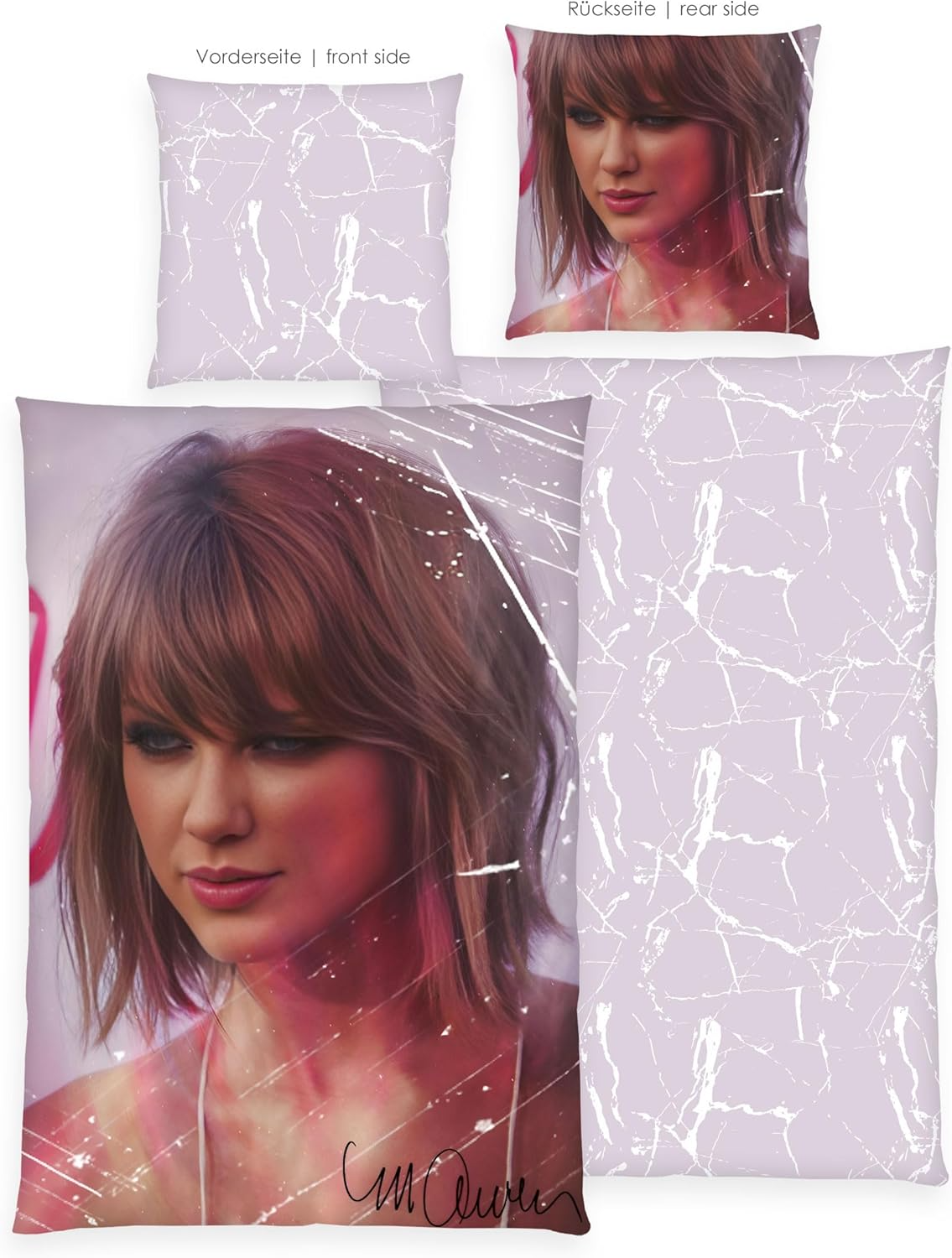 Taylor Swift Swiftie Bettwäsche by Sid Maurer 135x200 cm Baumwolle