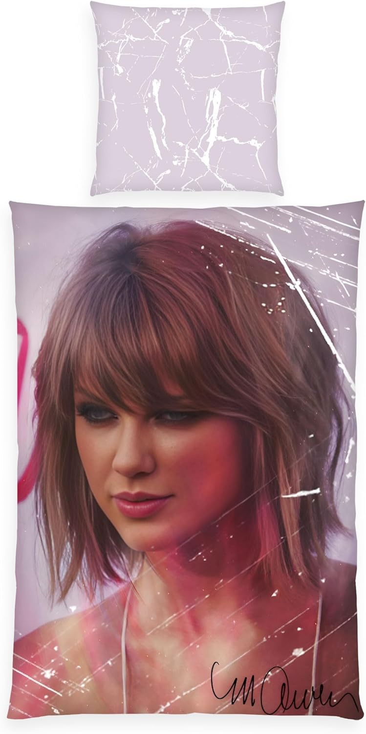 Taylor Swift Swiftie Bettwäsche by Sid Maurer 135x200 cm Baumwolle