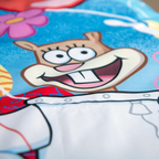 SpongeBob Reversible Bedding Set, 2 pieces, 135x200 cm, 80x80 cm, Cotton