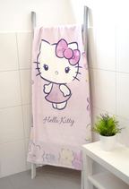Hello Kitty Velourstuch Badetuch Strandtuch 75 x 150 cm Baumwolle