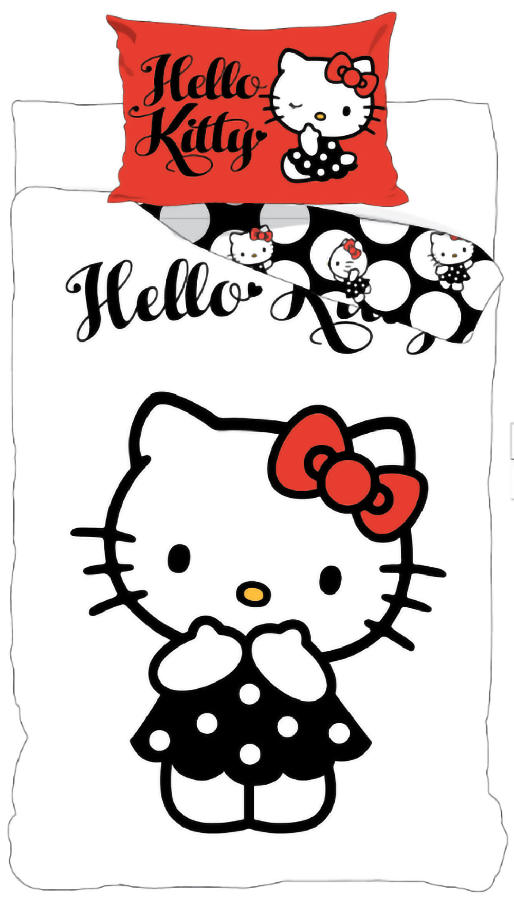 Hello Kitty Baby Bettwäsche Set 40 x 60 und 100 x 135 cm Baumwolle