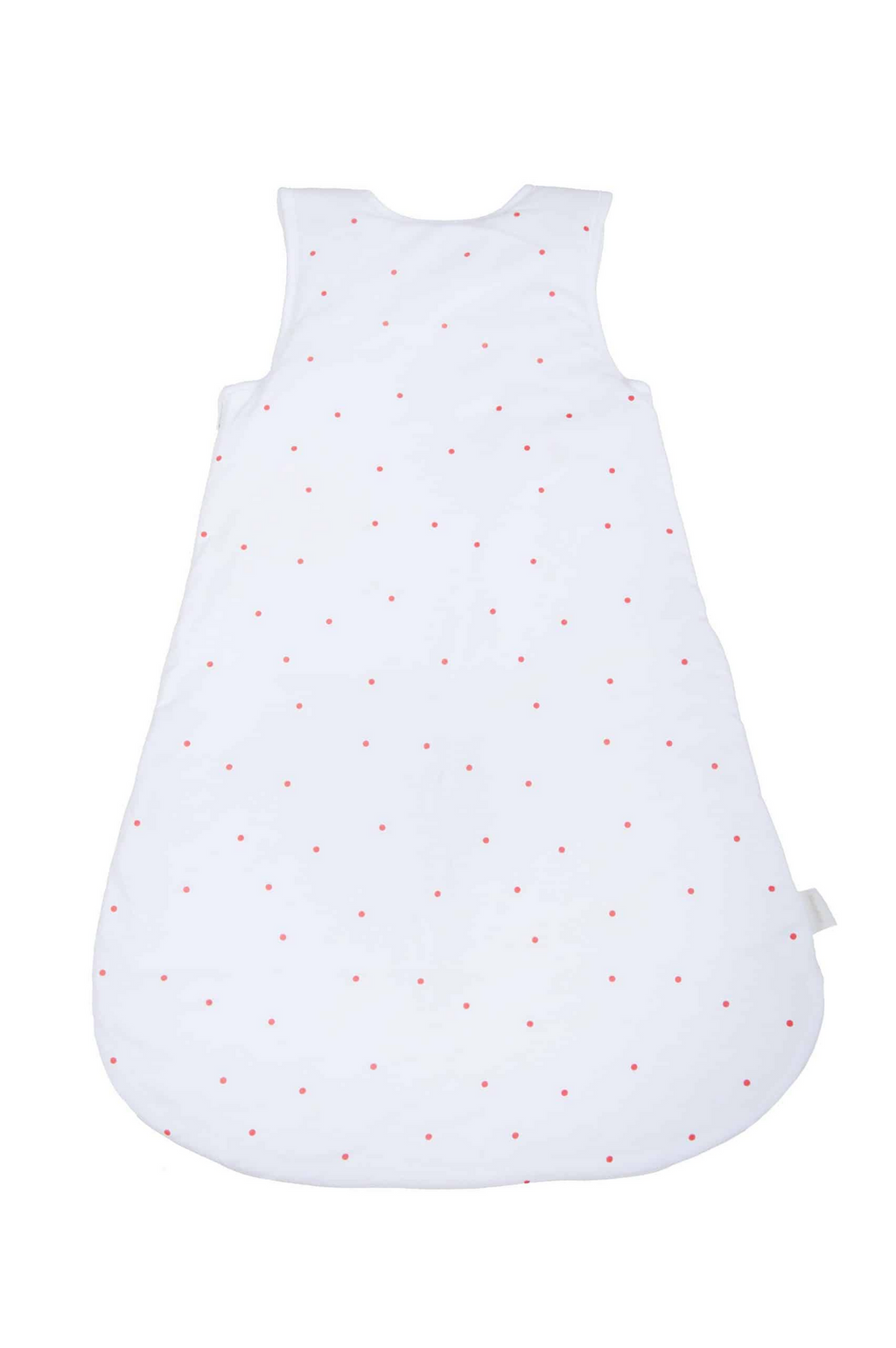 gepunktete Rückseite des Babyschlafsacks