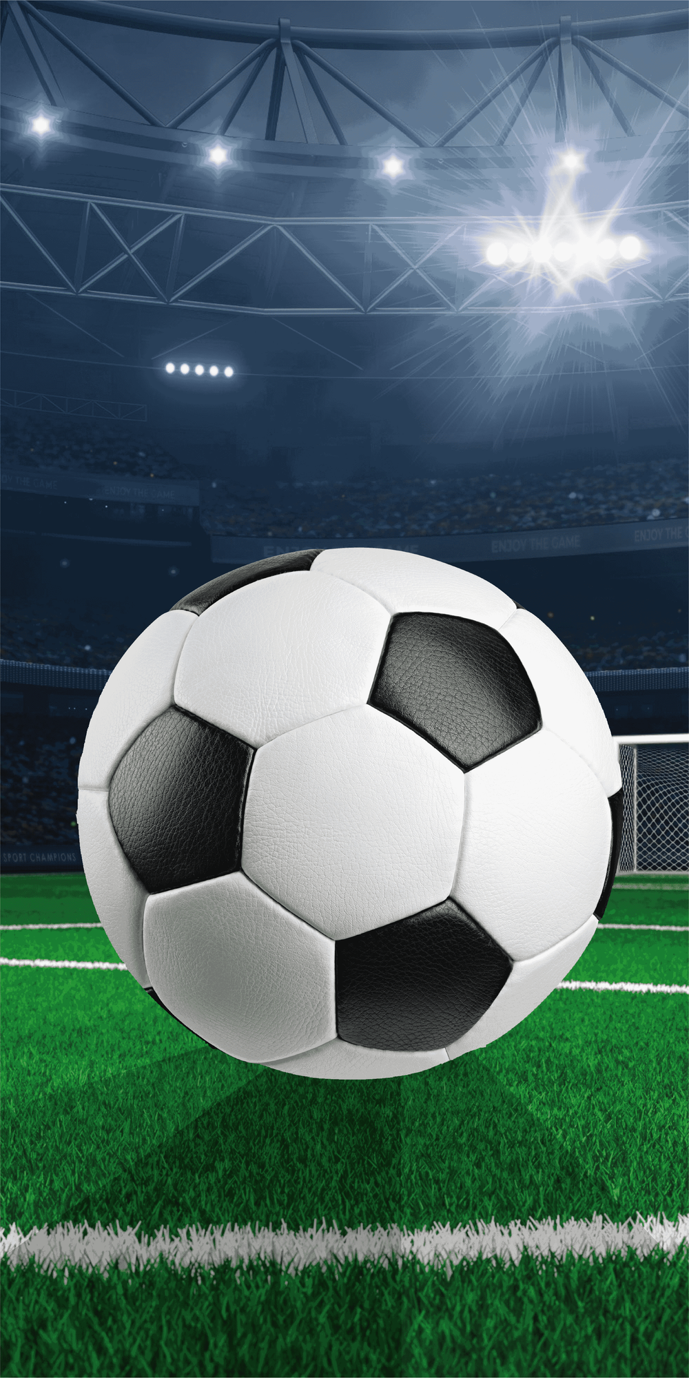 Fußball Duschtuch Strandtuch Badetuch 70 x 140 cm 100% Baumwolle