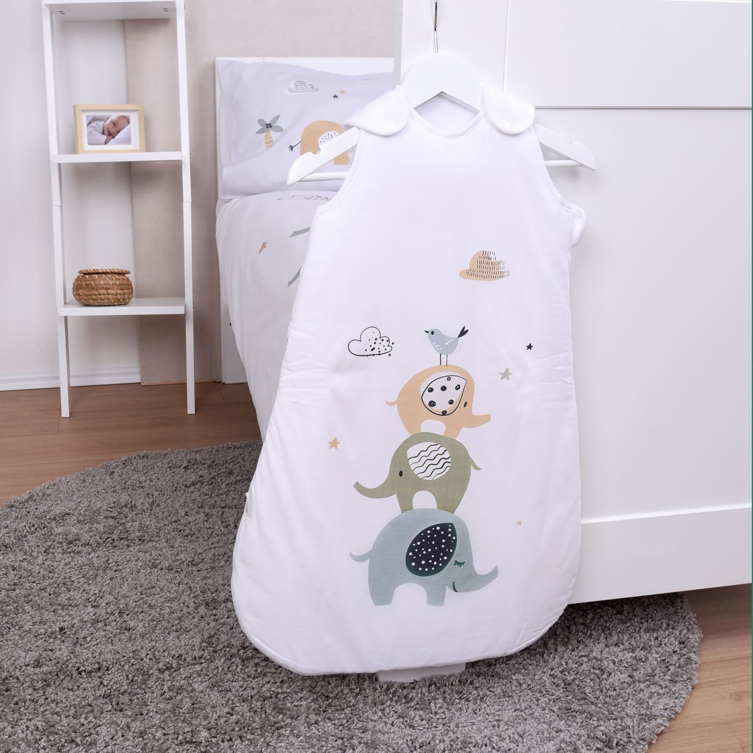 Herding babybest® Ganzjahres-Schlafsack für Babys Elephants Baumwolle – KK-Shopping
