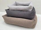 Hundebett Katzenbett / XL / Graphite, Stone, Golden Brown gestapelt