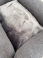 Hundebett Katzenbett / S, L, XL / Graphite Nahaufnahme vom Stoff