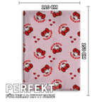 Hello Kitty Wohndecke Flauschdecke Kuscheldecke 110 x 150 cm mit Maßangaben