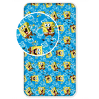 SpongeBob Spannbetttuch Spannbettlaken Bettlaken 90 X 200 cm Baumwolle Motiv