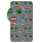 Minecraft Spannbetttuch Spannbettlaken Bettlaken 90 X 200 cm Baumwolle Motiv