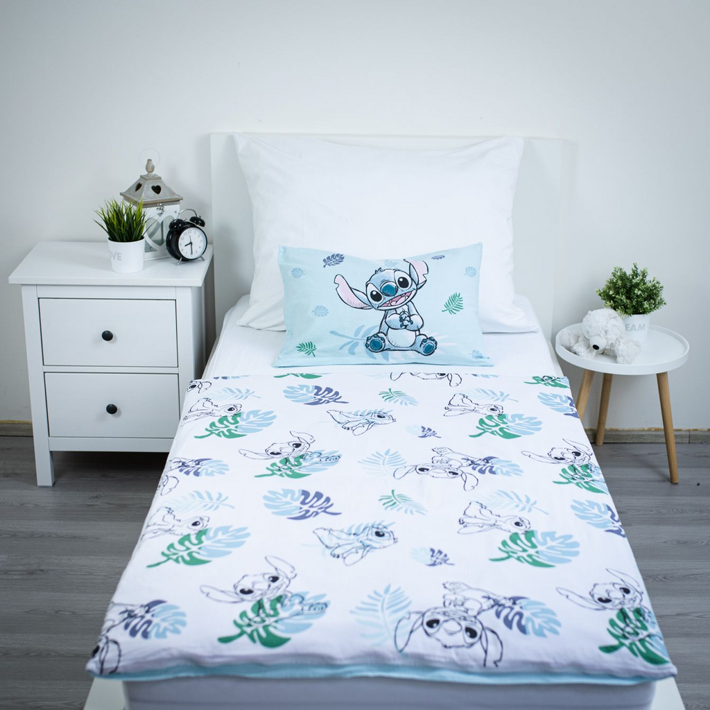 Lilo & Stitch Frosch Baby Bettwäsche Set 100x135 cm 100% Baumwolle Rückseite