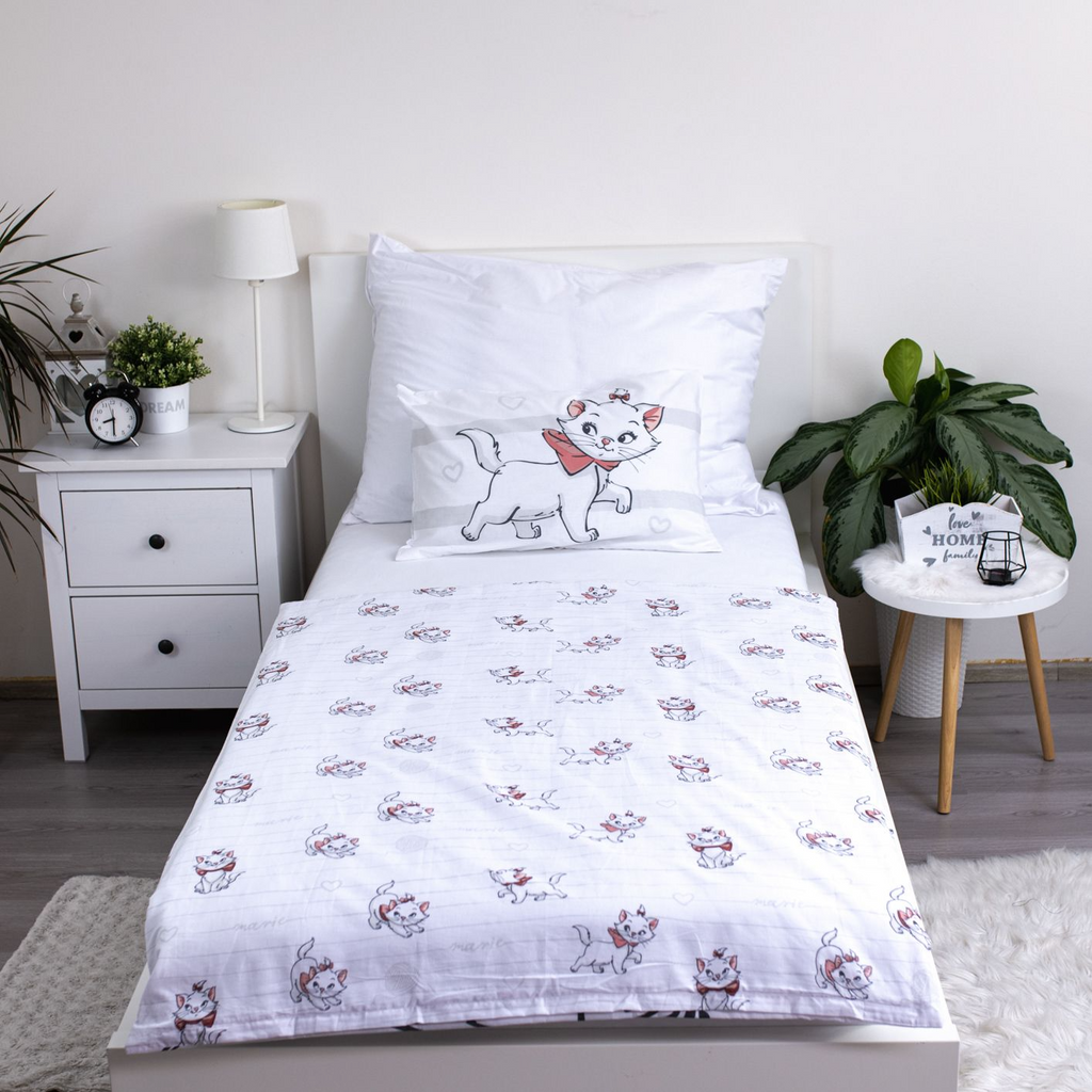 Aristocats Cat Marie Baby Bettwäsche Set 100x135 cm 100% Baumwolle Rückseite