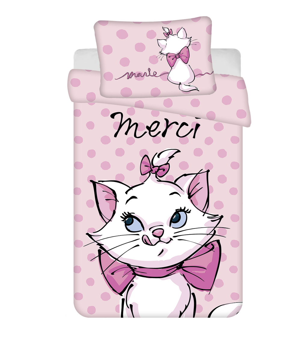 Aristocats Cat Marie Baby Bettwäsche Set 100x135 cm 100% Baumwolle Motiv