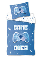 Game Over Controller Bettwäsche Set 2 tlg 135 x 200 cm 100% Baumwolle Motiv