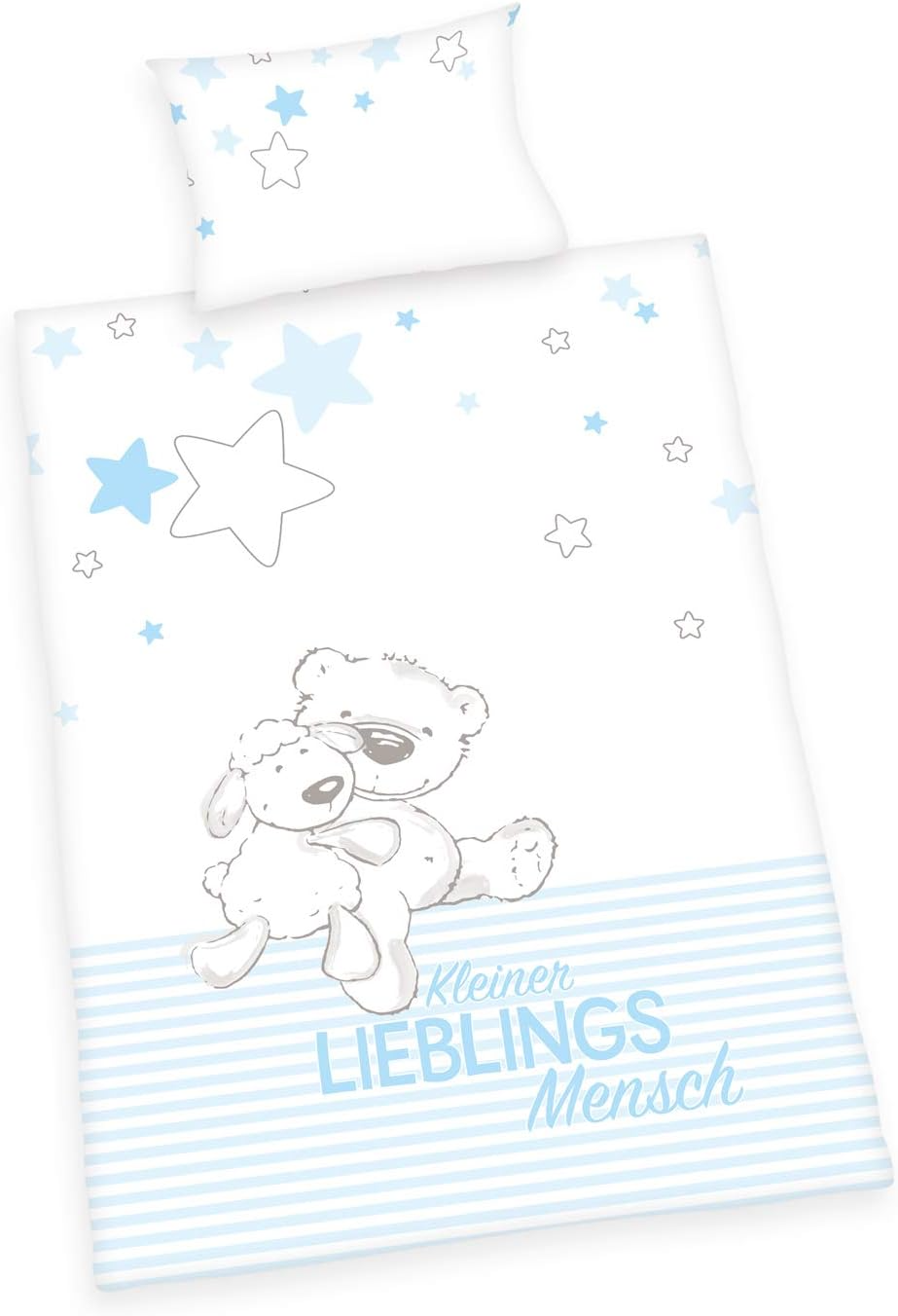 Baby Best Lieblingsmensch Baby-Bettwäsche 100x135 cm Baumwolle Flanell Vorderseite vom Motiv