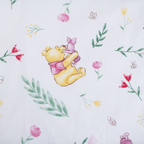 Disney Winnie Pooh Baby Bettwäsche Set 2 tlg 100x135 cm 100% Baumwolle Nahaufnahme von der Rückseite des Designs