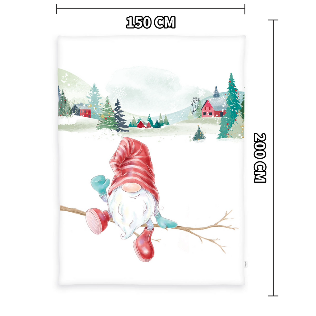 Abmessungen von der Herding Wichtel Wellsoft-Flauschdecke Wohndecke 150 x 200 cm