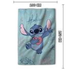 Abmessungen von der Lilo und Stitch Aloha Flauschdecke Kuscheldecke Fleecedecke 100x150cm