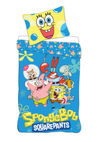 Freigestellte Produktansicht vom SpongeBob Baby Bettwäsche Set 100x135 cm + 40x60 cm 100% Baumwolle