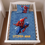 Ambiente Aufnahme vom Spider-Man Baby Bettwäsche Set 100x135 cm + 40x60 cm 100% Baumwolle