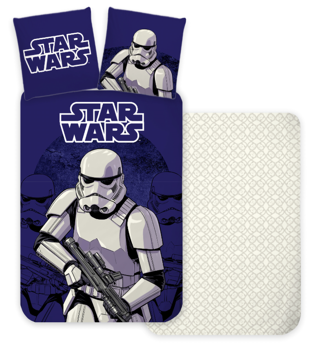 Freigestellte Produktansicht vom Star Wars Stormtrooper Baby Bettwäsche Set 100x135 cm 100% Baumwolle