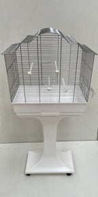 Mega Vogelkäfig Wellensittich Kanarien mit Ständer weiß