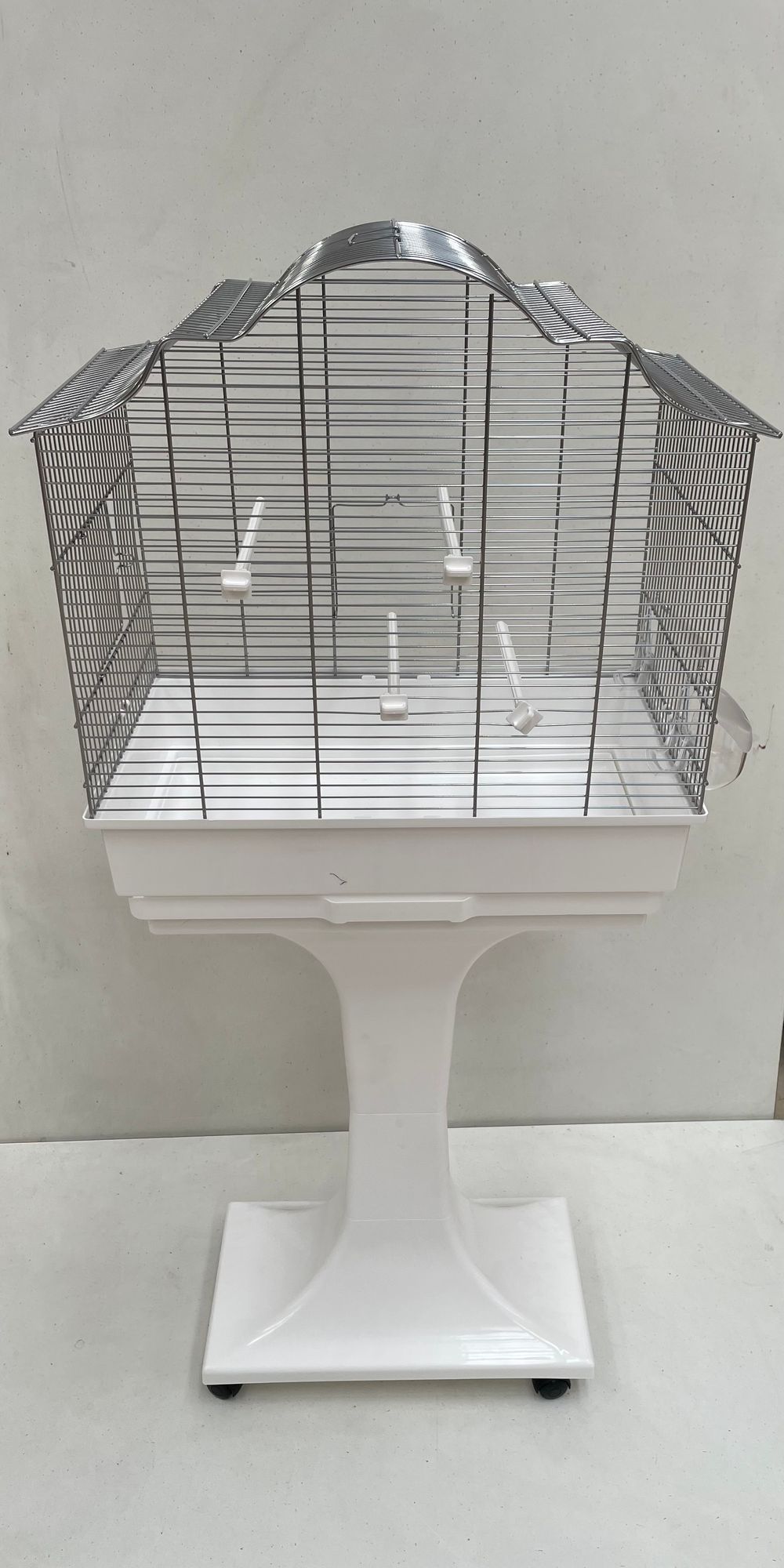 Mega Vogelkäfig Wellensittich Kanarien mit Ständer weiß