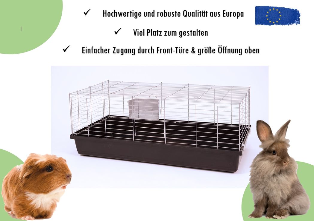 XXL Meerschweinchenkäfig Hasenkäfig Nagerkäfig  1,20m