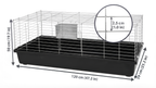 Cage pour cochon d'Inde XXL, cage pour lapin, cage pour rongeur 1,20 m