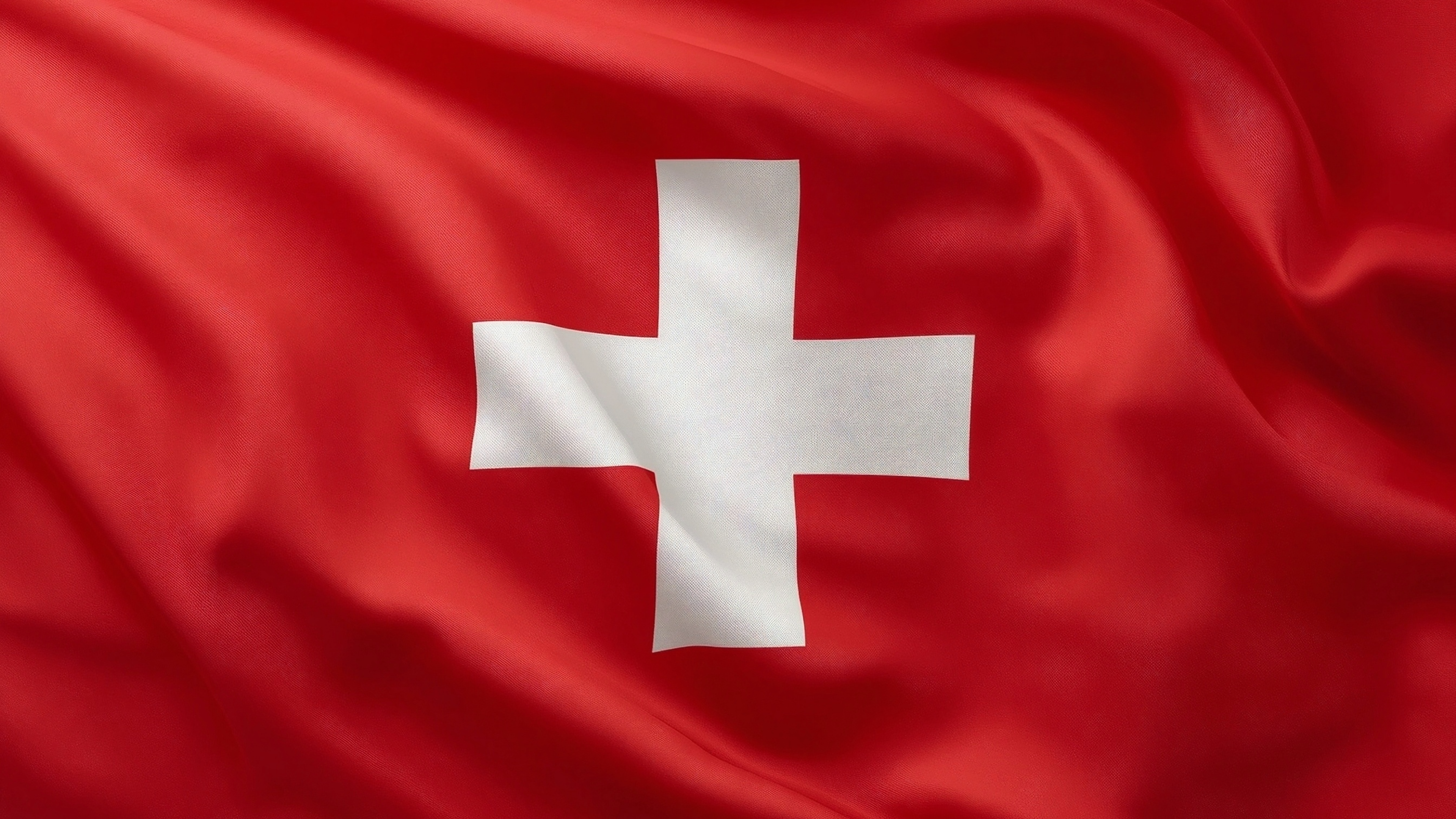 Wehende Schweizer Flagge – rot mit weißem Kreuz – Lieferung in die Schweiz bei KK-Versandhandel